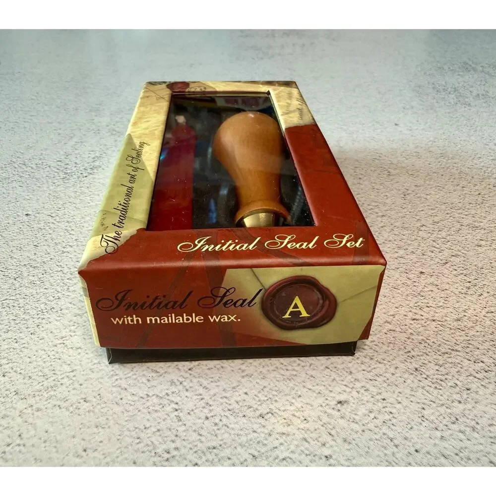 Envelope Seal Monogram “A” Initial Set With Mailable Wax New In Box England